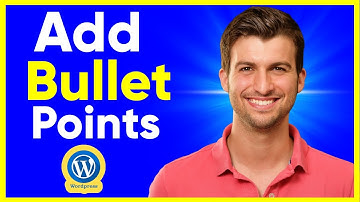 How To Add Bullet Points In Wordpress (Easy tutorial)