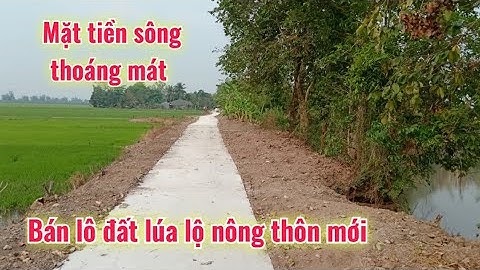 Bán Lô Đất Lúa Lộ Nông Thôn Mới, Giá 193 Triệu/1000m2, Gần 9000m2, CầnThơ @nhadatcanthomientay