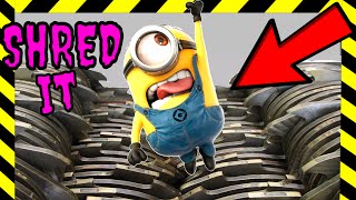 Crushing Crunchy & Soft Things by Shredder! - EXPERIMENT: MINIONS VS SHREDDER