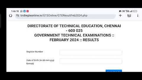 TNDTE Typewriting Result Release 2024