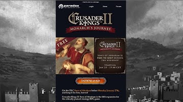 ANNOUNCEMENT: FREE CK2 DLC this weekend! (Sons of Abraham)