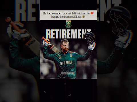 HEINRICH KLAASEN RETIRES!💔
