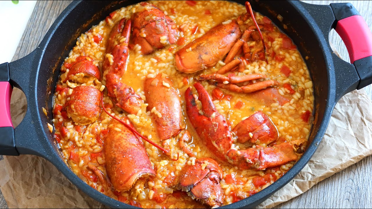 Arroz caldoso con bogavante. RECETA FÁCIL