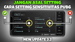 Cara setting Sensitivitas Pubg Mobile Terbaik Gyro & No Gyro Cara Aim Lurus Pubg | PUBG MOBILE 3.2