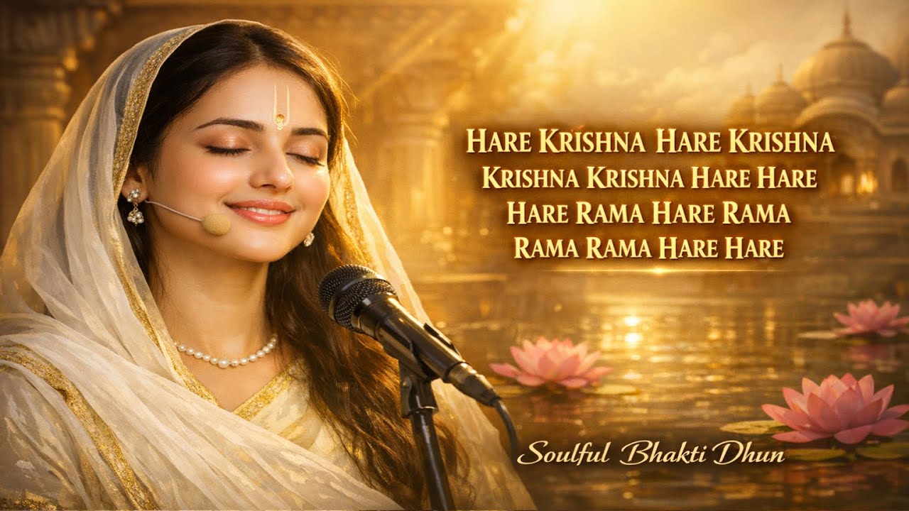 Hare Krishna Maha Mantra 🙏 | Soulful Bhakti Dhun | Peaceful Krishna Chanting for Mind & Soul