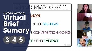 Grades 3-5: Brief Summary, Virtual Guided Reading