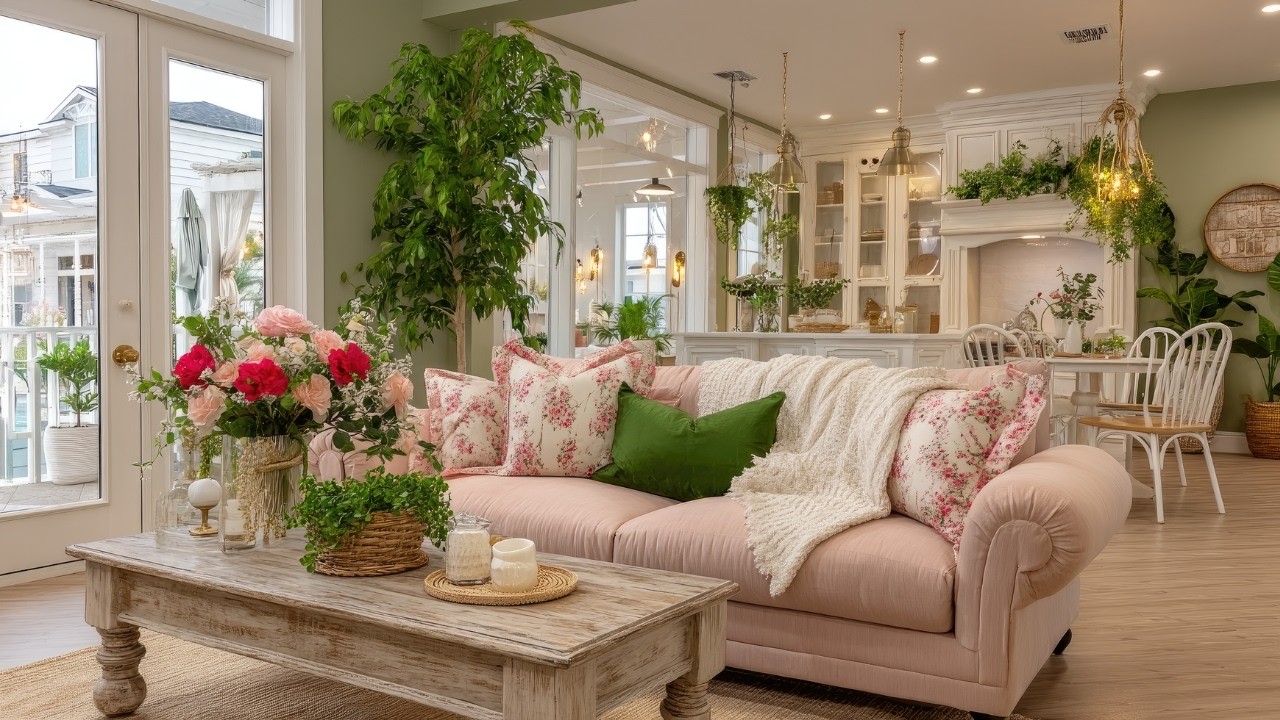 Warm Rustic Winter Decor Trends 2025 | Beautiful Cottage Pink & Cream