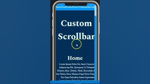 CSS Custom Scrollbar #shorts #short #css #scroll