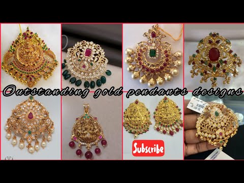 outstanding gold pendants designs with weight // gold pendants designs collections with