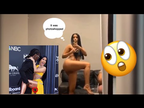 CARDI B DENIES SHOWING PU$$Y ON RED CARPET | GOES LIVE NAKED ON INSTAGRAM