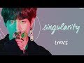 Bts v  intro singularity hanromeng lyrics