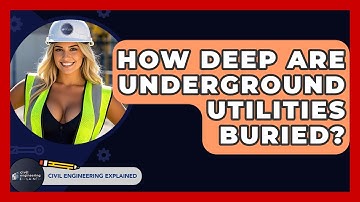 How Deep Are Underground Utilities Buried? - Civil Engineering Explained