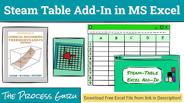 Steam Table Add-In in MS Excel