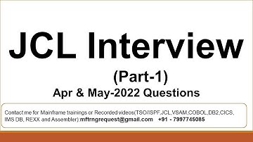 JCL Interview Questions Part1
