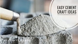 Cement craft ideas | easy cement hack for beginners | concrete craft ideas