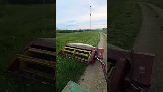 And so it begins #hayseason26' #faithfamilyfarming #Oliver #NewHolland #489 #1650 #dieselpower #hay