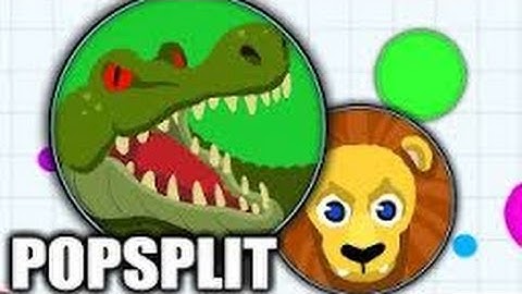 10 POPSPLIT BOTS WITH MY PRIVATE SERVER - Agar.io