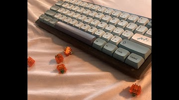 Lubed C3 Tangerine switch sound test