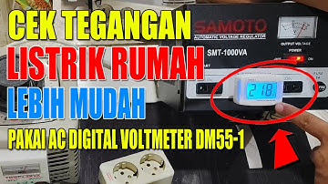 ✅ Tutorial Cara Gunakan AC Digital Voltmeter DM55 1 🔥 Bikin Cek Tegangan Makin Mudah!