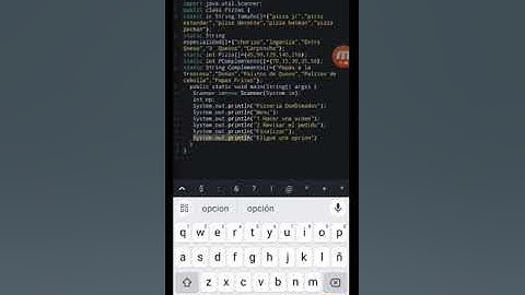 Código Pizzería Java