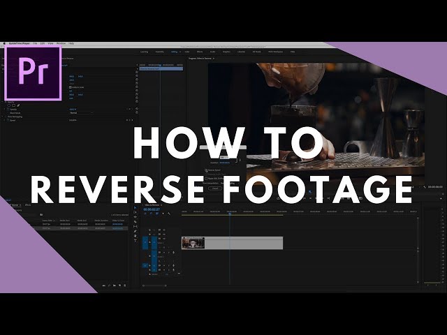 How to Speed Up or Reverse a Clip in Premiere Pro