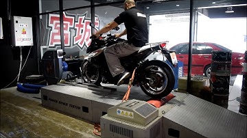 KAWAZAKI Z1000 on the Dyno