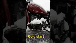 Dniepr r80 cold start #dniepr #ural #sidecar #coldstart #uralmotorcycles #bmwr80 #vintagebike