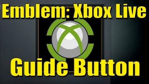 Black Ops Emblem Design Idea Speed Art: Xbox Live Guide Button
