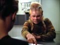 Neelix teaching seven of nine how to eat