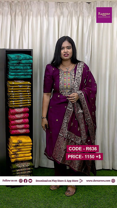 Party Wear Salwar unstitched Salwar Suits @ 1150 $😊| Booking - 6369554545 | www.dsrsarees.com