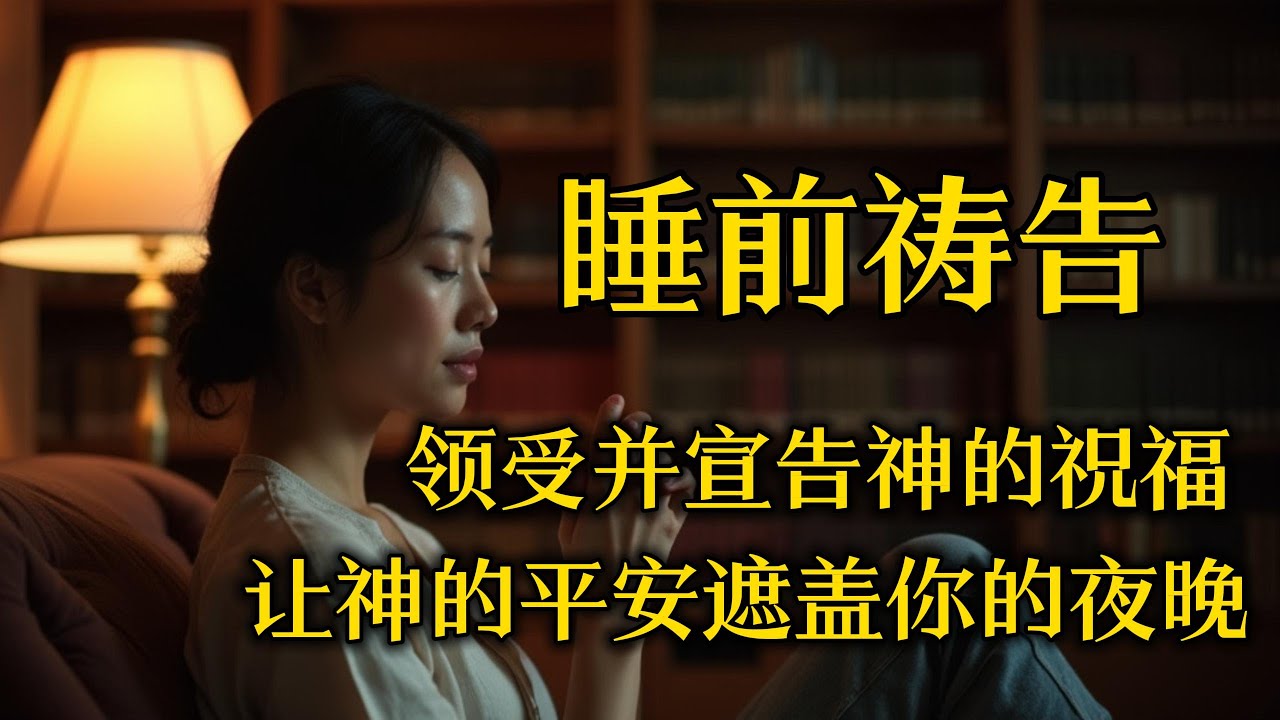 睡前祷告，领受并宣告神的祝福 ，让神的平安遮盖你的夜晚
