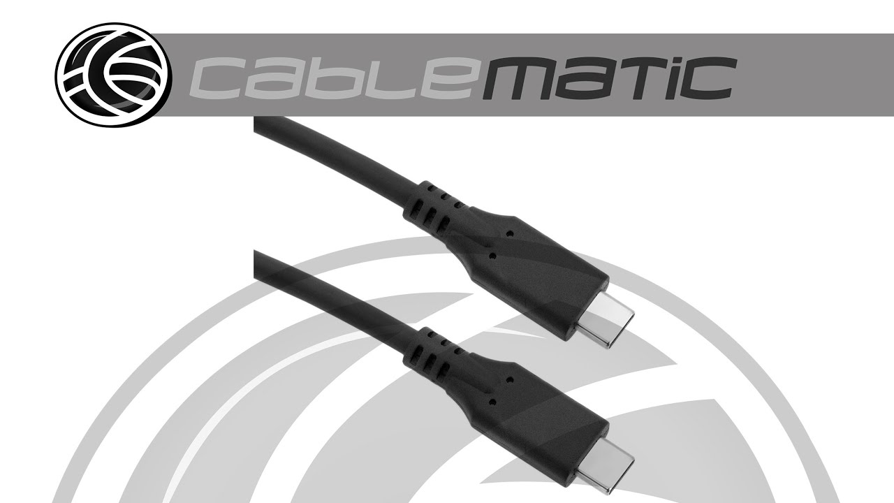 USB-C® to C, Single Screw Locking, 1m, 20Gbps 100W (20V 5A)