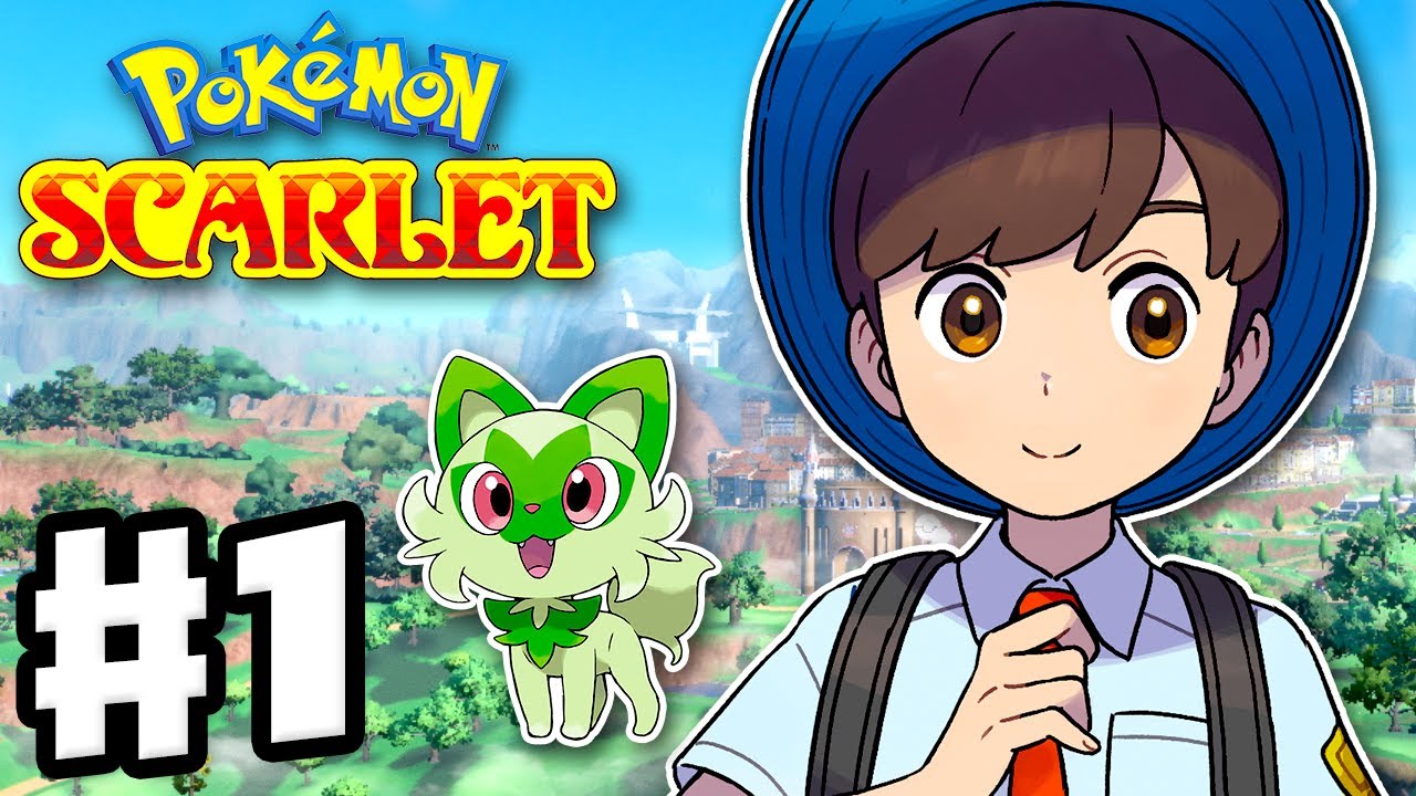 Pokemon Scarlet and Violet - Gameplay Walkthrough Part 1 - Sprigatito Starter! Koraidon Legendary!