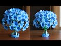 Bouteille en plastique fleur vase artisanat  fleurs en papier  ides de dcoration