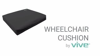 Wheelchair Cushion by Vive - Gel Seat Pad for Coccyx, Back Support, Sciatica \& Tailbone Pain Relief