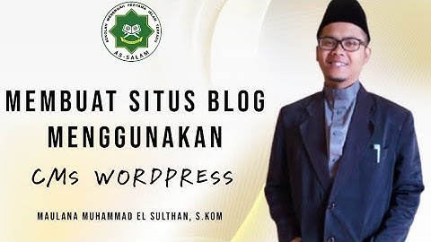 Cara Mudah Membuat Blog WordPress pakai HP (Aplikasi CMS WordPress)