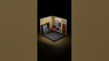 My #pc room 3d made with #blender #game