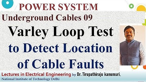 PS56 Varley Loop Test to Detect Location of Cable Faults