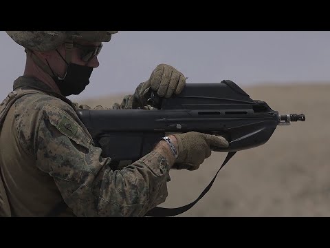 U.S. Marines Fire FN F2000 Assault Rifle - FN F2000 Shooting Range