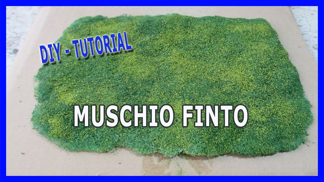 DIY - COME FARE IL MUSCHIO FINTO CON PANNOLENCI E SEGATURA PER