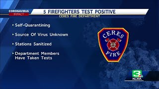 5 firefighters in Ceres test positive for COVID-19, fire department says