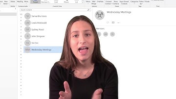 Microsoft Outlook 2016 - Creating a New Contact Group