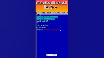 Calculate Factorial in C++ ll #c ll #programmingforbeginers
