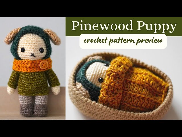 Pinewood Puppy Preview · Free Amigurumi Crochet Pattern of Doll + Bed + Blanket - YouTube pinewood-puppy-preview-free-amigurumi-crochet-pattern-of-doll-bed-blanket-youtube