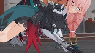 Mmdzenless Zone Zero Tsukishiro Yanagi Headscissor And Neck Snap