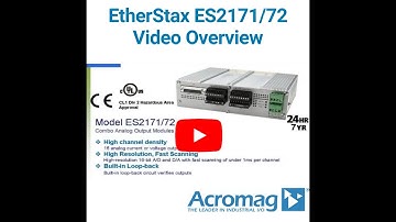 Acromag Overview: ES2171 & ES2172 EtherStax High Density Ethernet I/O