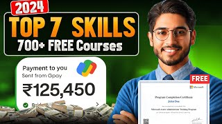 TOP 7 High Paying Skills In India 2024 + FREE COURSES 🔥| Best Career Options