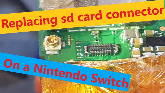 Réparation Connecteur FPC Lecteur Carte Micro SD Nintendo Switch  Application Pâte Thermique Non