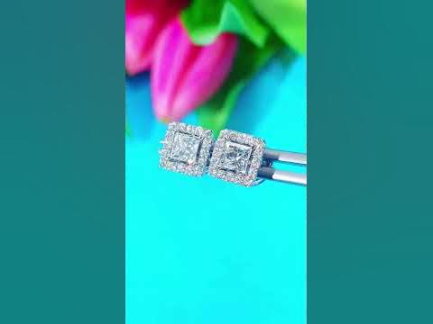 пусеты трансформеры 0.70 ct. G/VS2 0.70 ct G/VS2 бриллиант.паве GIA 750 ...