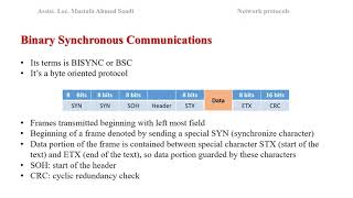 PPP and BISYNC protocols - 4th grade - CTE - Assist. Lec. Mustafa Ahmed Saadi